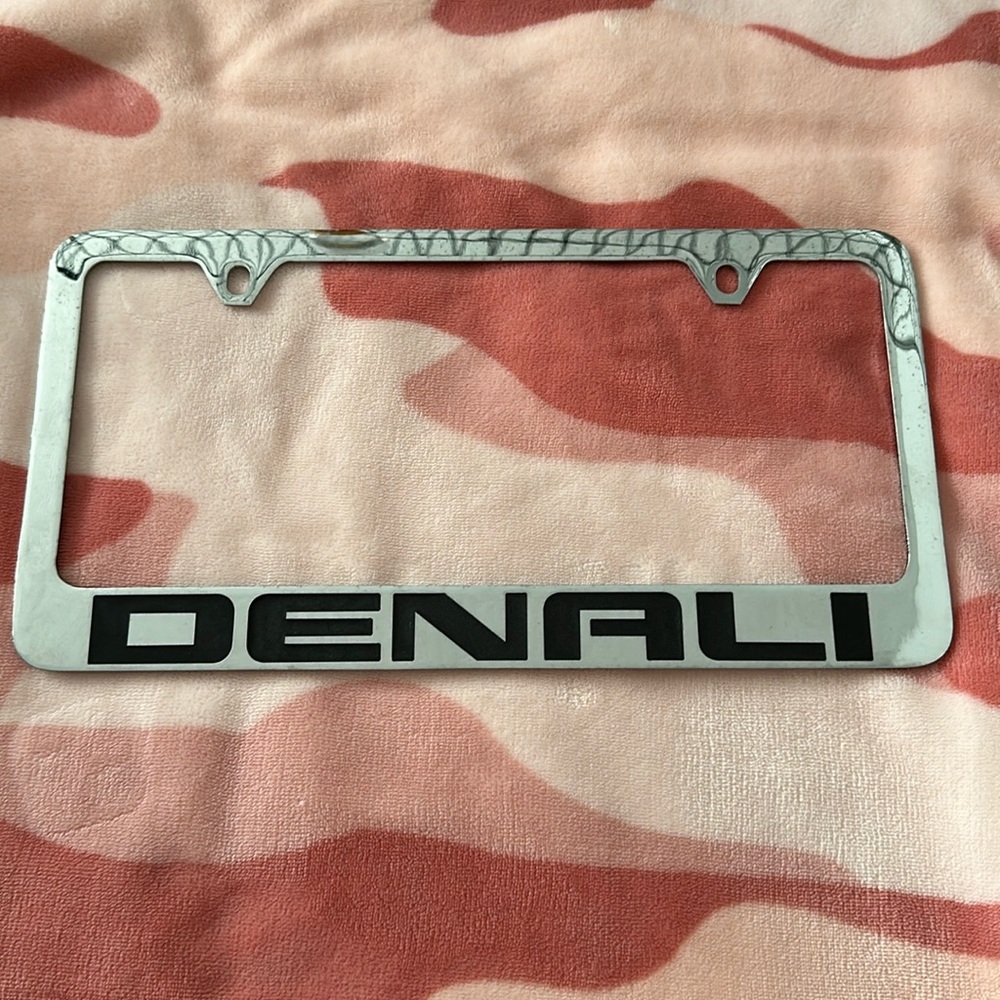 GMC Denali Metal License Plate Frame